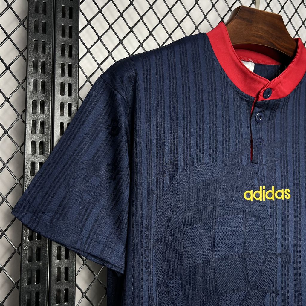 Camisa reserva retrô da Espanha de 1996