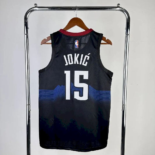Denver Nuggets 2024/25 City Edition Cor Preta JOKIC#15