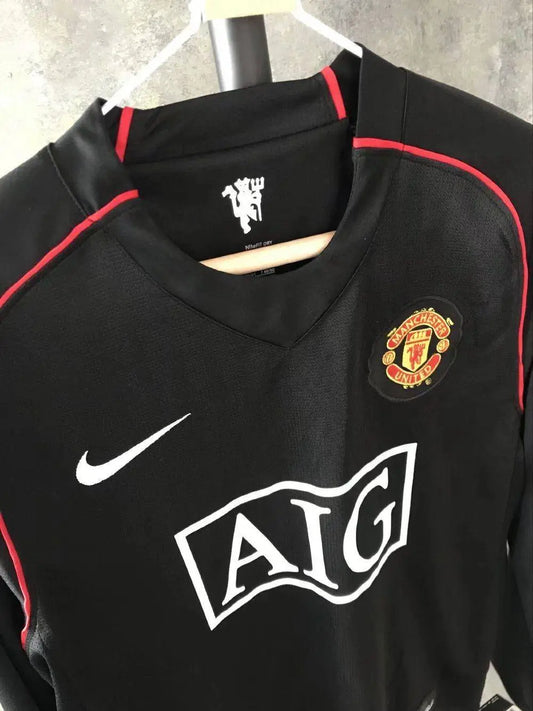 Camisa retrô de mangas compridas do Manchester United 2007/08 Third