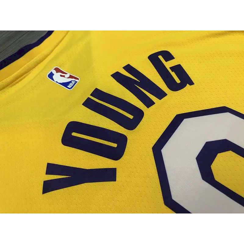 Nick Young Men’s Yellow Player Version Jersey – Retro Classic Edition