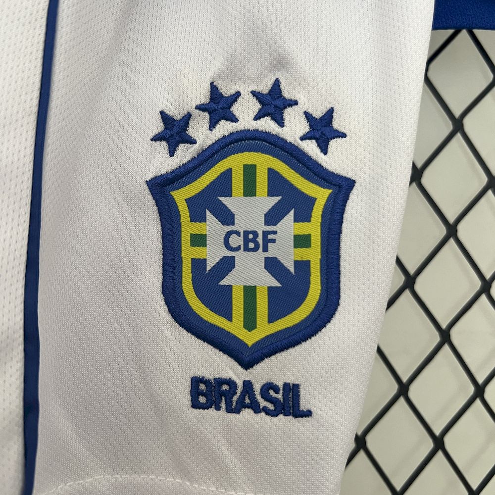 Brazil 2002 away Kids Retro Jersey And Shorts