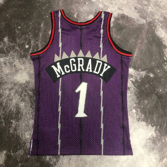 Camisa Masculina M&N 1999 Tracy McGrady Roxa Retro