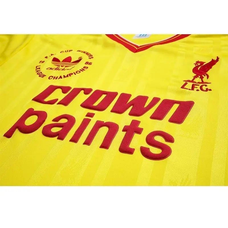 Camisa retrô mangas compridas Liverpool 1985/86 Terceira Copa da Inglaterra