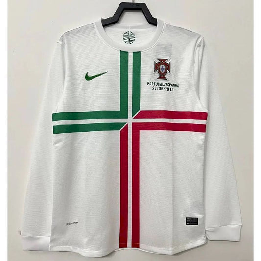 Camisa Portugal Eurocopa 2012, mangas compridas, retrô