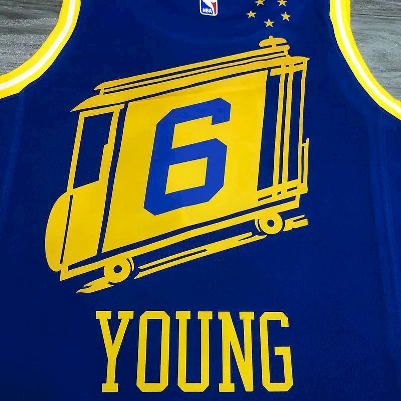 Camisa Nick Young Azul Masculina Versão Jogador – Edição Clássica