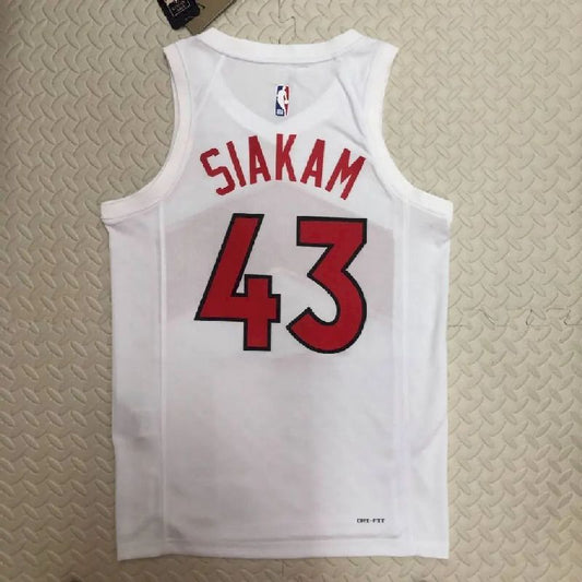 Camisa branca masculina do time doméstico Pascal Siakam