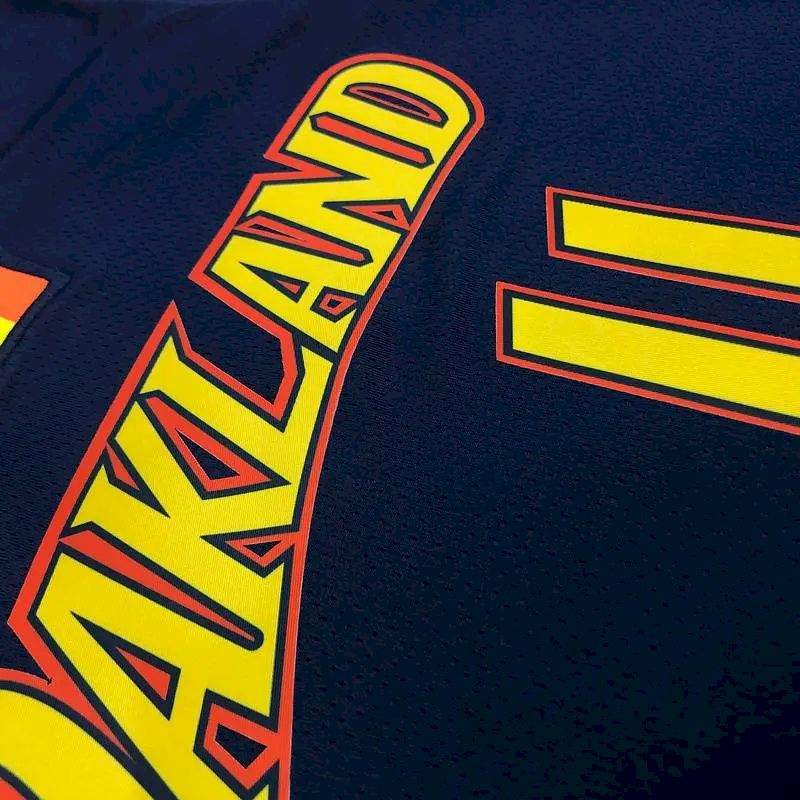 Camisa Swingman Masculino Klay Thompson 2020-21 Azul Marinho – Edição Cidade