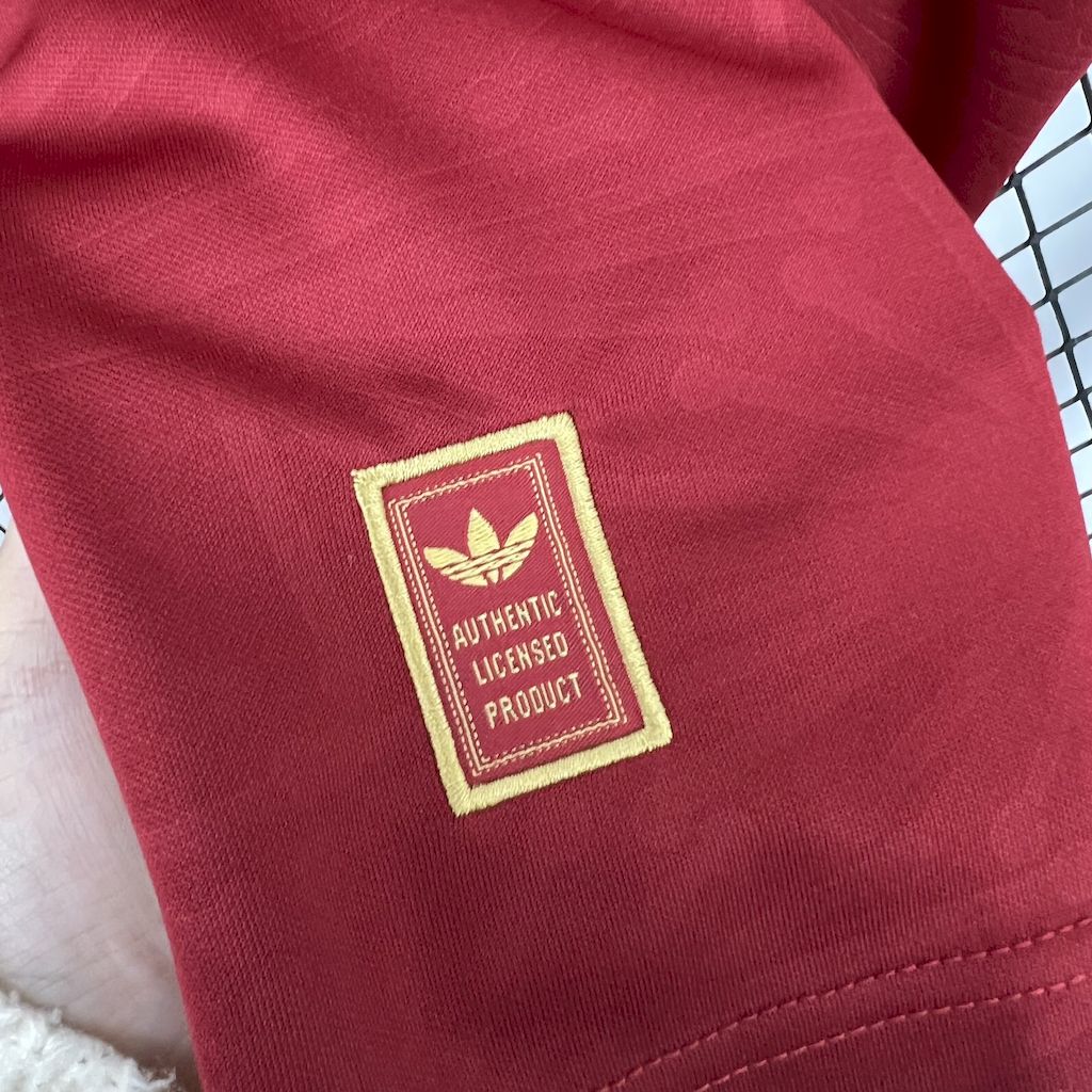 Men's Mexico 2025/26 Gold- Red Jersey