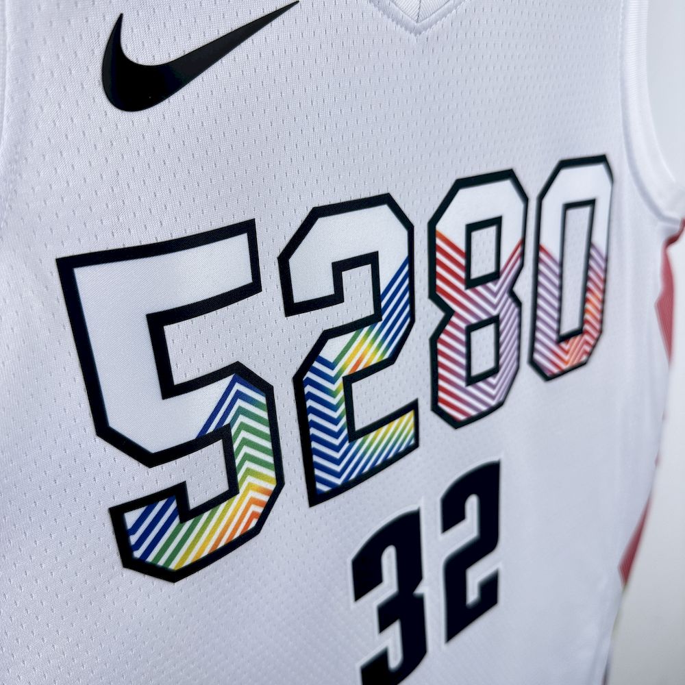 Denver Nuggets 2024/25 City Edition Cor Branca GORDON#32