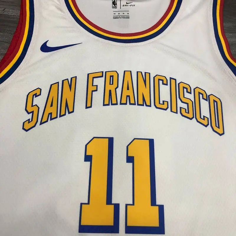 Camisa Klay Thompson Masculina Branca Versão Jogador – Edição Clássica San Francisco
