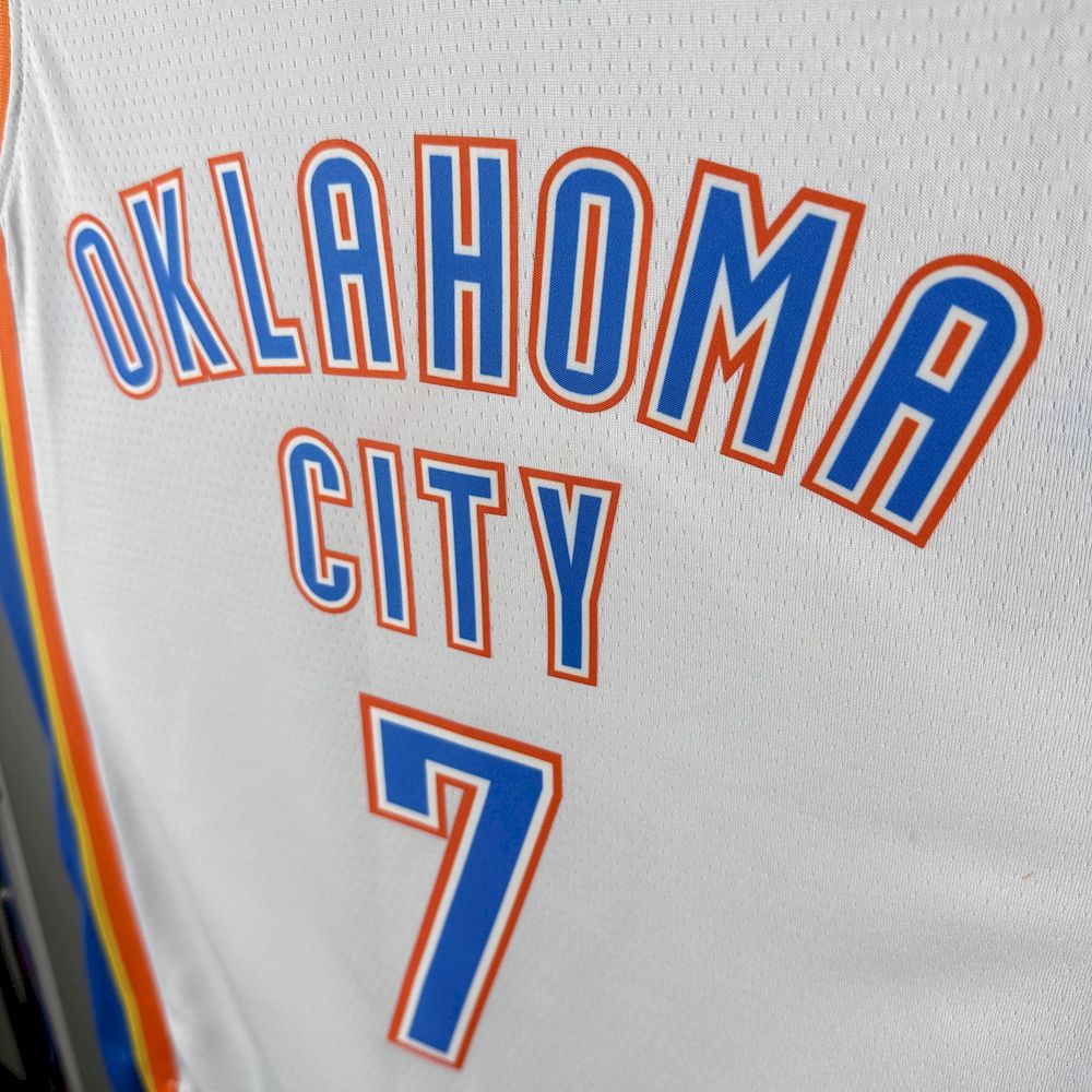 Oklahoma City Thunder 2023/24 Icon Edition Branco HOLMGREN#7