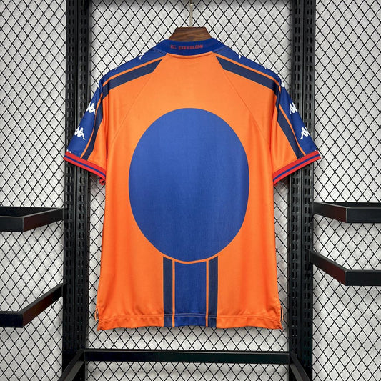 Camisa retrô alternativa do Barcelona 1997/98