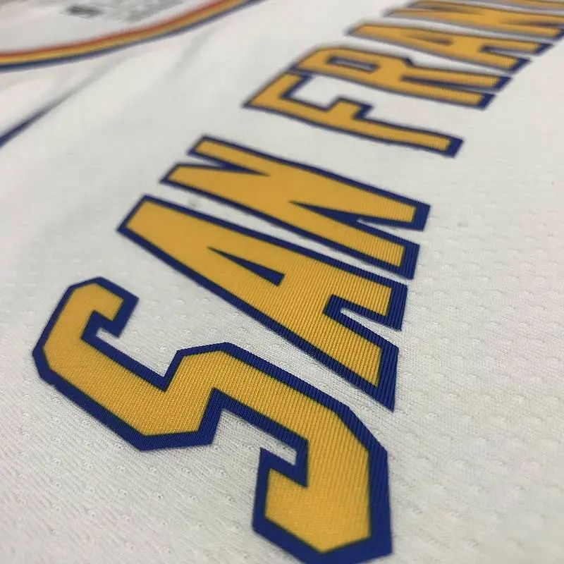Camisa Andrew Wiggins Masculina Branca Versão Jogador – Edição Clássica de São Francisco