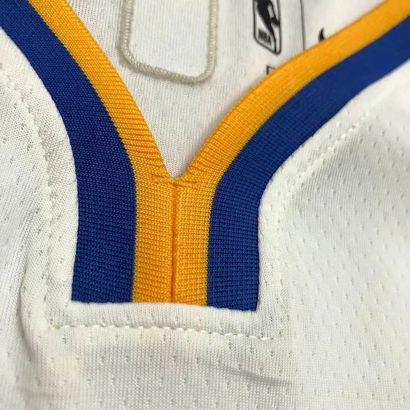 Camisa masculina Klay Thompson branca da equipe – Edição de 75º aniversário