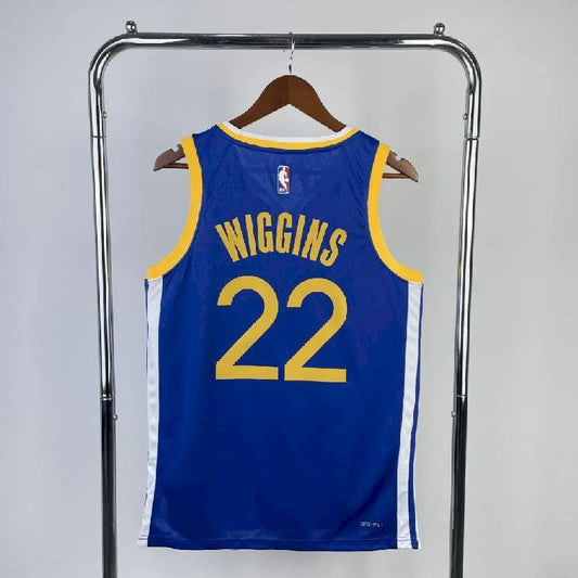 Camisa azul reserva masculina Andrew Wiggins