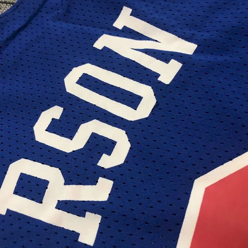 Allen Iverson Men’s Blue Player Jersey – Throwback Edition