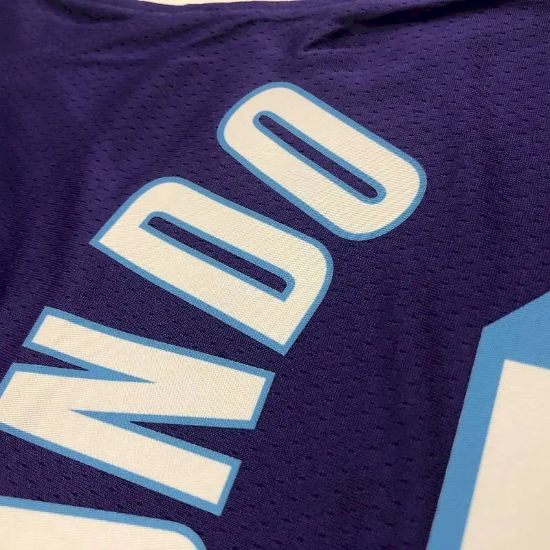 Camisa masculina Rajon Rondo roxa – Edição City comemorativa do 75º aniversário