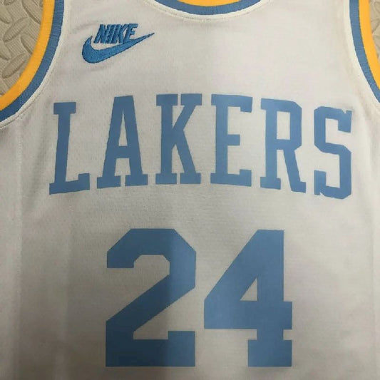 Camisa masculina Kobe Bryant branca retrô