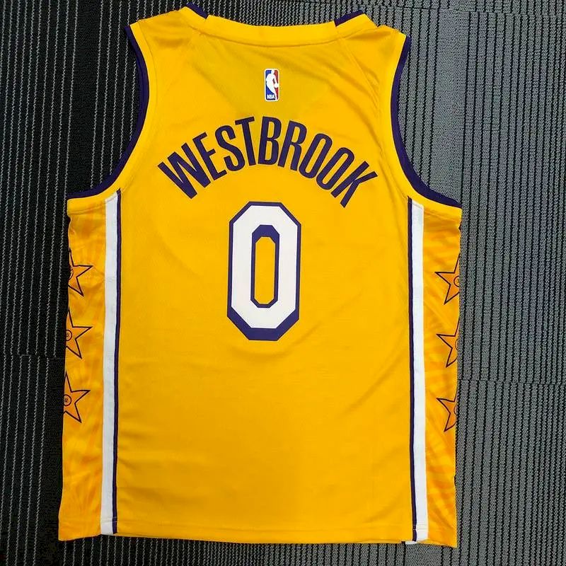 Russell Westbrook Men’s Yellow Swingman Team Jersey – City Edition