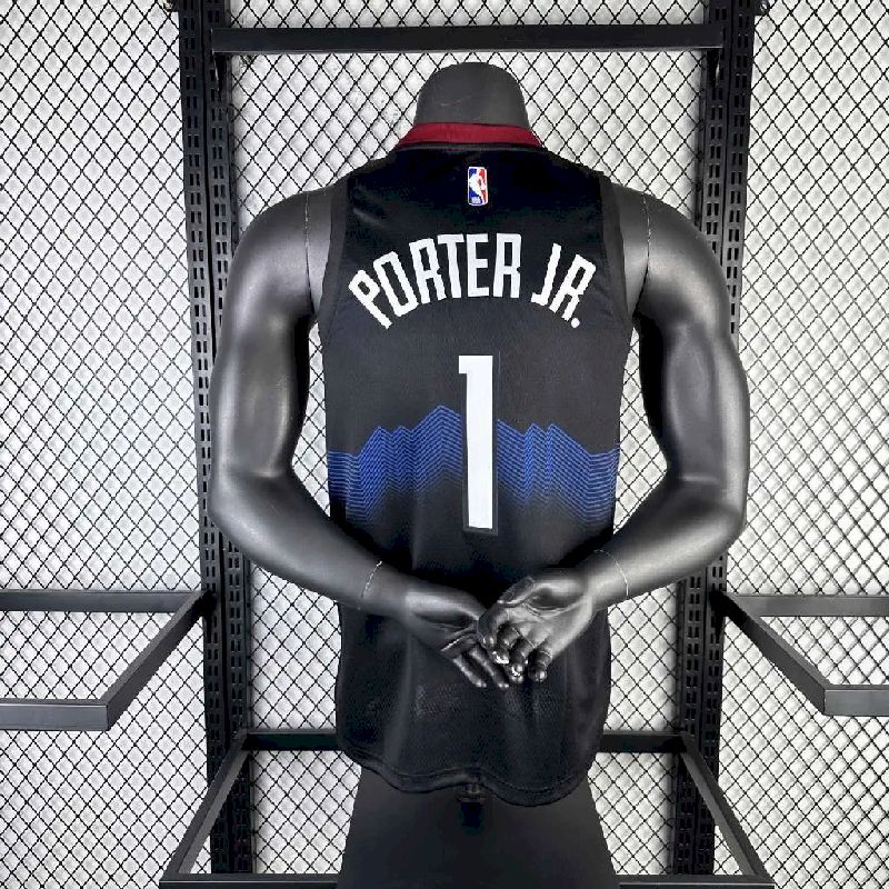 Denver Nuggets 2024/25 City Edition Black Color PORTER JR.#1