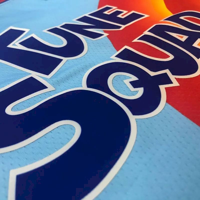Men’s LeBron James Blue Swingman Player Version Jersey – Movie Edition