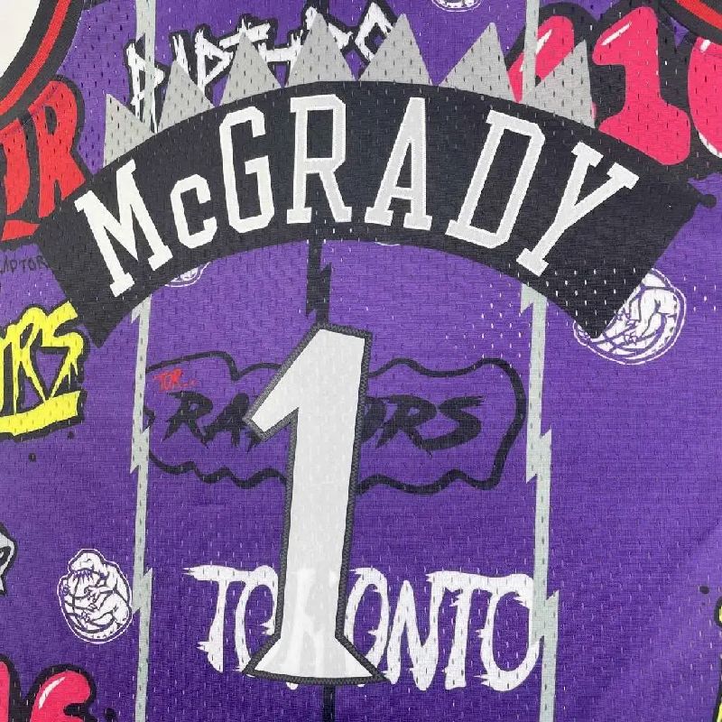 Men’s M&N 1998/99 Tracy McGrady Purple Retro Jersey