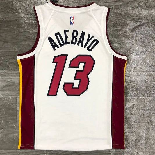 Men’s Bam Adebayo White 2020-21 Swingman Player Version Jersey – Association Edition