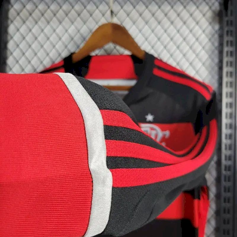 Camisa Flamengo Home 2024/25 Manga Longa
