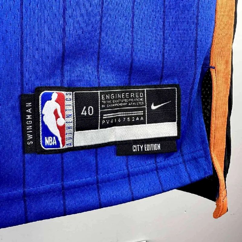 Camisa azul masculina Jalen Brunson 2024 – Edição City