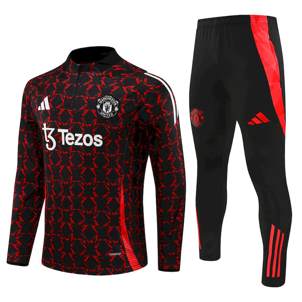Suéter e calça adulto Manchester United 2024/25 com zíper 14001