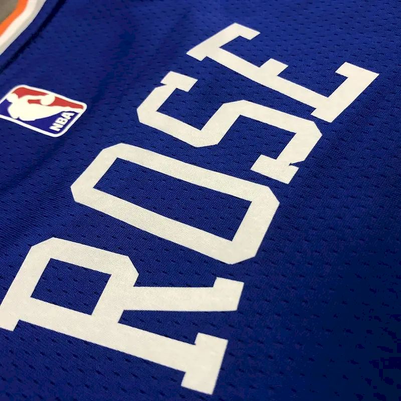 Men’s Derrick Rose Blue 2020-21 Swingman Player Version Jersey – Icon Edition