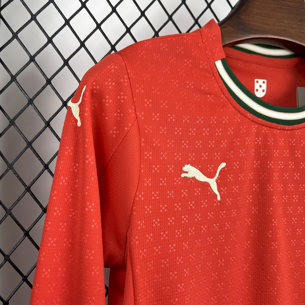 Portugal 2025/26 Home Long Sleeves Kids Kit