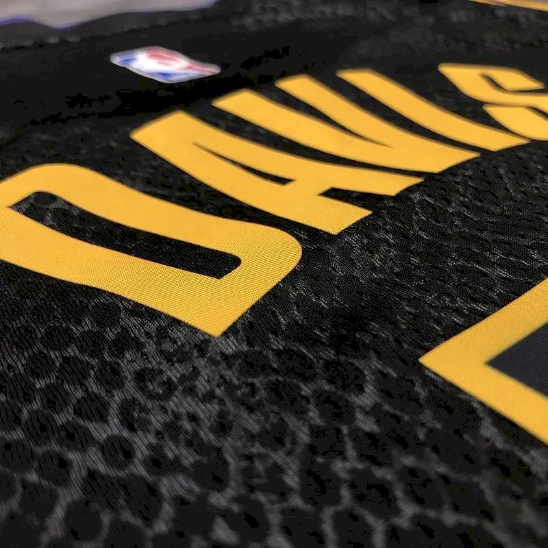 Camisa Anthony Davis Black Mamba versão masculina de jogador