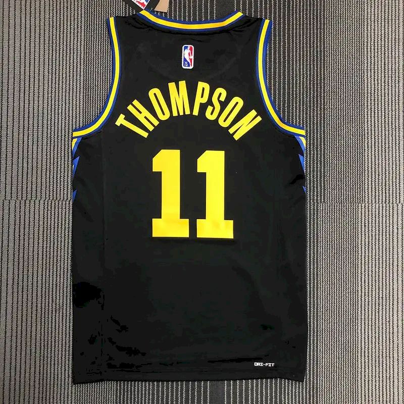 Men’s Klay Thompson Black Team Jersey – 75th Anniversary City Edition