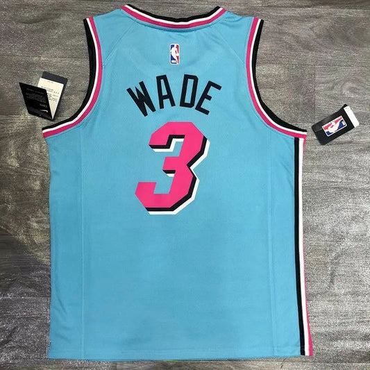 Camisa Dwyane Wade Azul Masculina Versão Jogador – Edição Clássica Retro