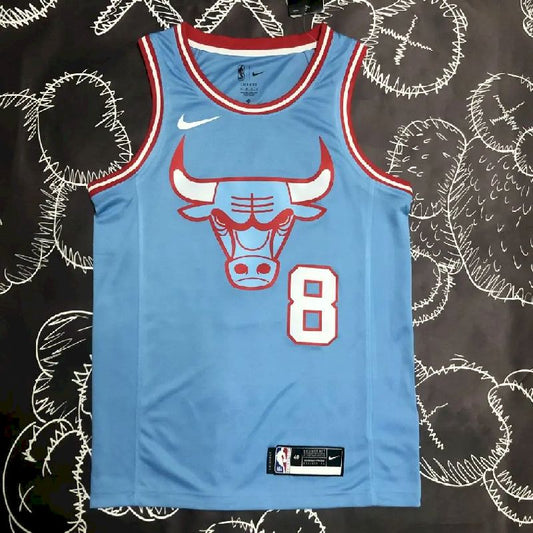 Camisa azul masculina do time Zach LaVine