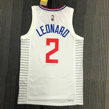 Camisa Kawhi Leonard Branca Masculina – Edição de 75º Aniversário