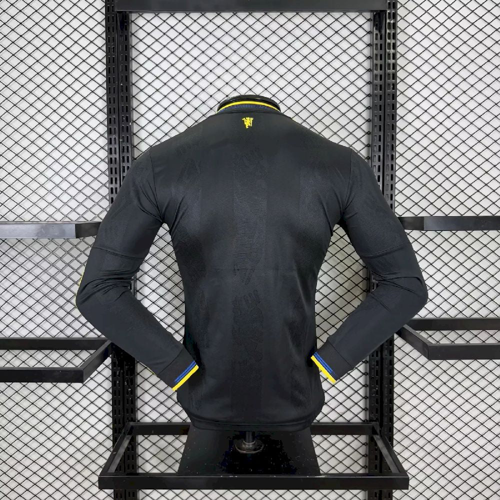 Men's Manchester United 2025/26 Third Long Sleeves Jersey Player Version