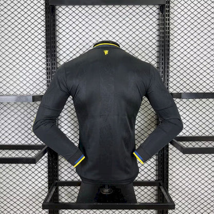 Men's Manchester United 2025/26 Third Long Sleeves Jersey Player Version