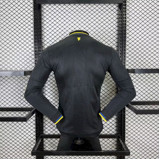 Men's Manchester United 2025/26 Third Long Sleeves Jersey Player Version