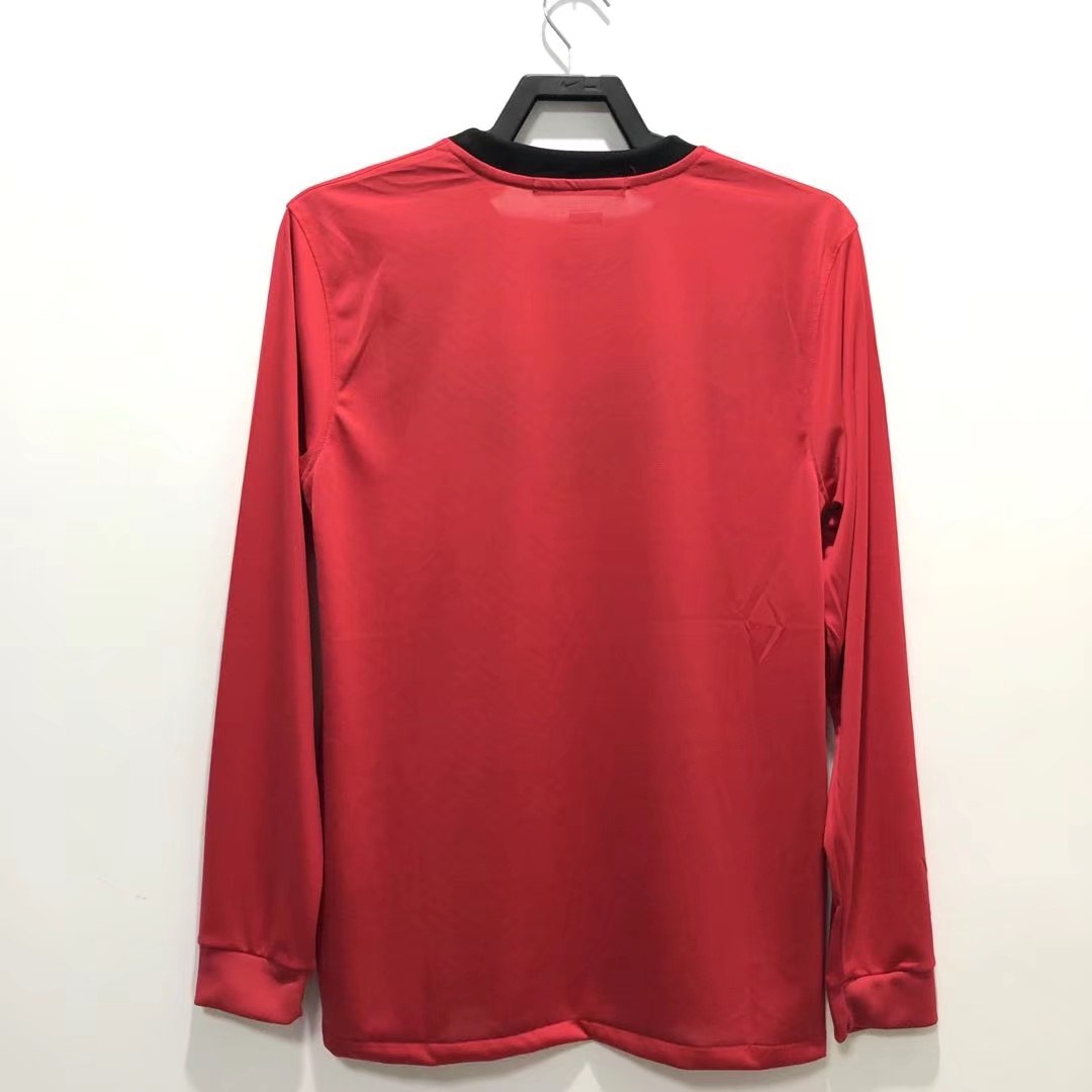 Camisa retrô de mangas compridas do Manchester United 2009/10 Home