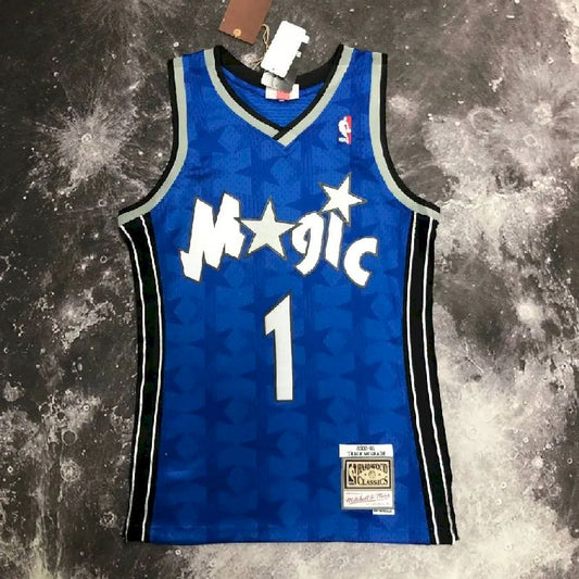 Men’s M&N 2000/01 Tracy McGrady Blue Retro Jersey