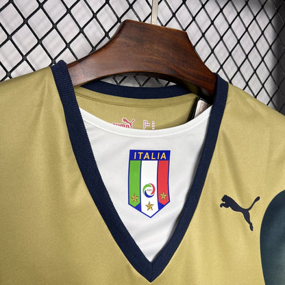 Camisa retrô de goleiro da Itália na Copa do Mundo de 2006