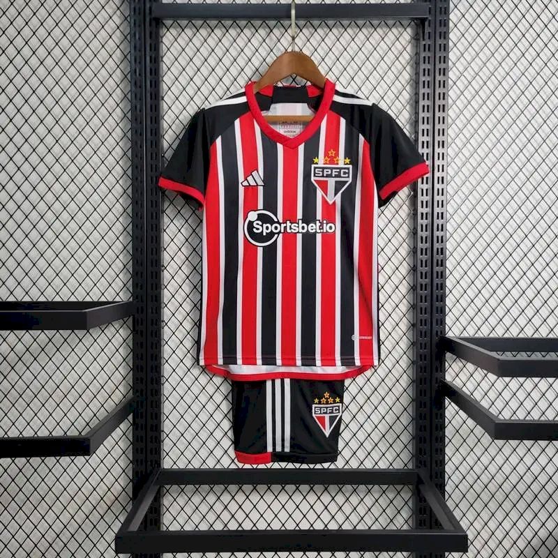 Uniforme reserva infantil do São Paulo 2023/24