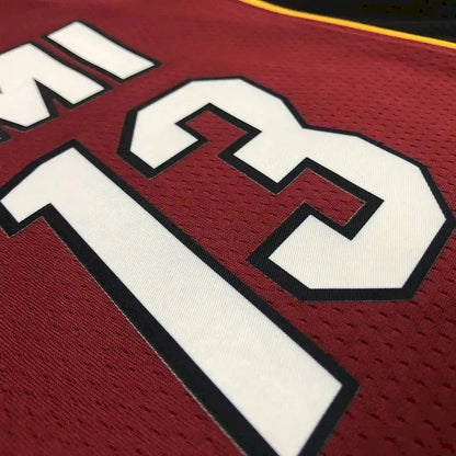 Camisa masculina Bam Adebayo vermelha 2020-21 Swingman versão jogador – Edição Statement