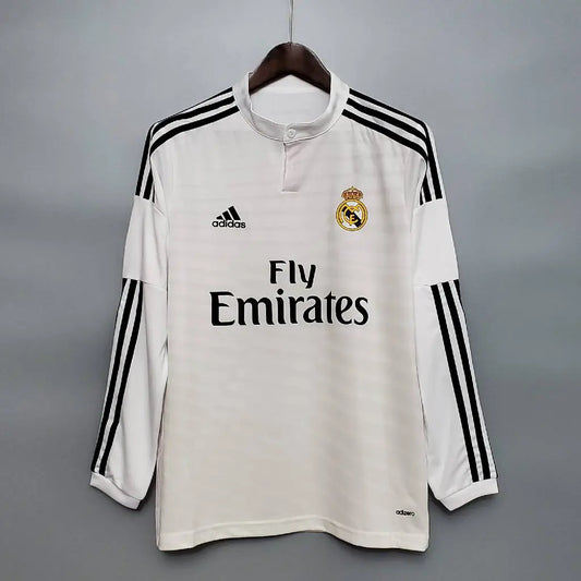 Camisa retrô de mangas compridas do Real Madrid 2014/15 Home