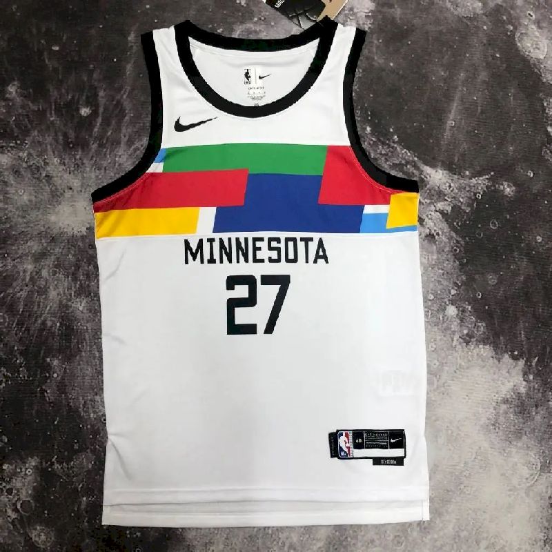 Camisa Rudy Gobert Branca Masculina – Edição Cidade