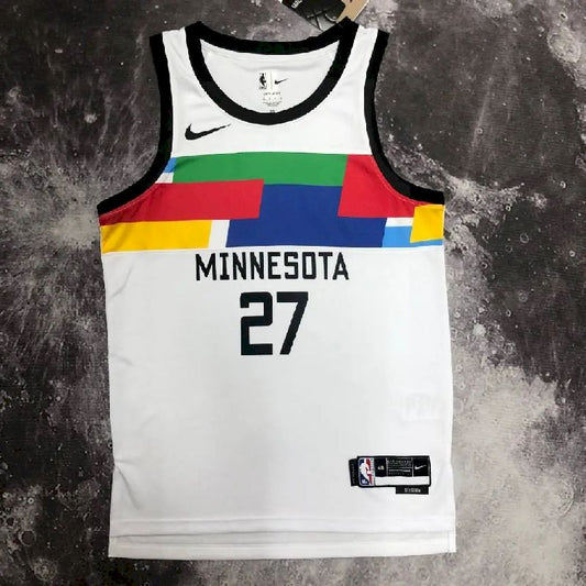 Camisa Rudy Gobert Branca Masculina – Edição Cidade