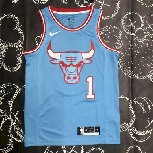 Camisa azul Derrick Rose masculina