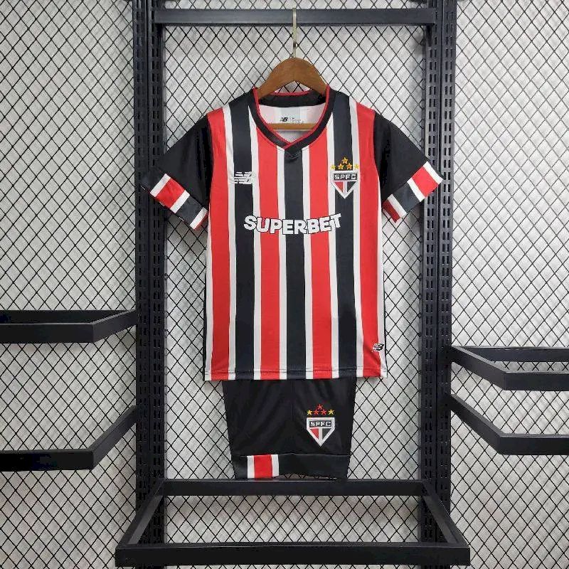 Uniforme reserva infantil do São Paulo 2024/25
